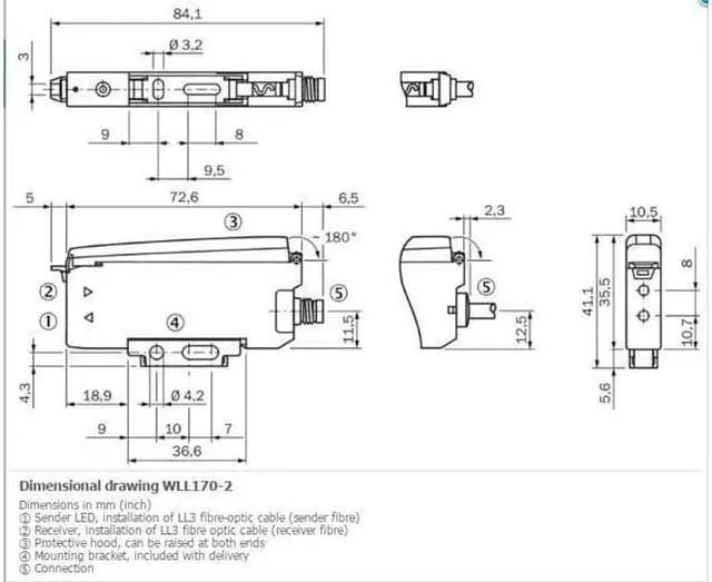Alt view image 2 of 5 - SICK WLL170-2P430 Fiber-optic sensors ,PNP,New