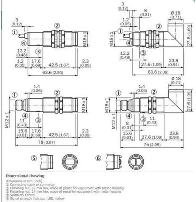 Alt view image 2 of 2 - SICK VTE18-3P2312 Photoelectric proximity sensor ,PNP,New