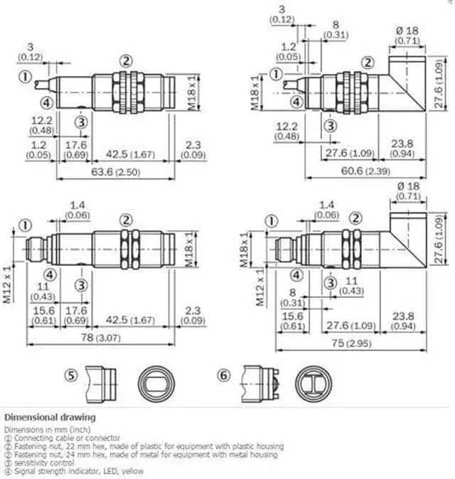 Alt view image 2 of 3 - SICK VTE18-4P8212 Photoelectric proximity sensor ,PNP,New