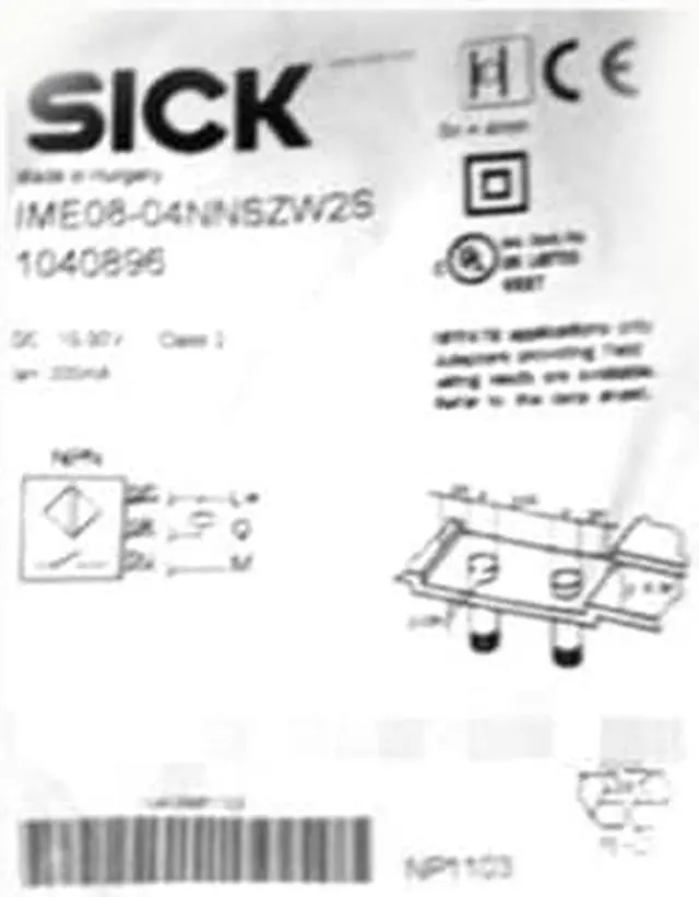 Main image of SICK ME08-04NNSZW2S Inductive proximity sensors ,NPN ,New