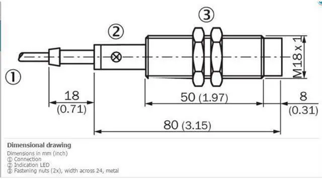 Alt view image 2 of 3 - SICK IM18-08NUO-ZU0 Inductive proximity sensors New