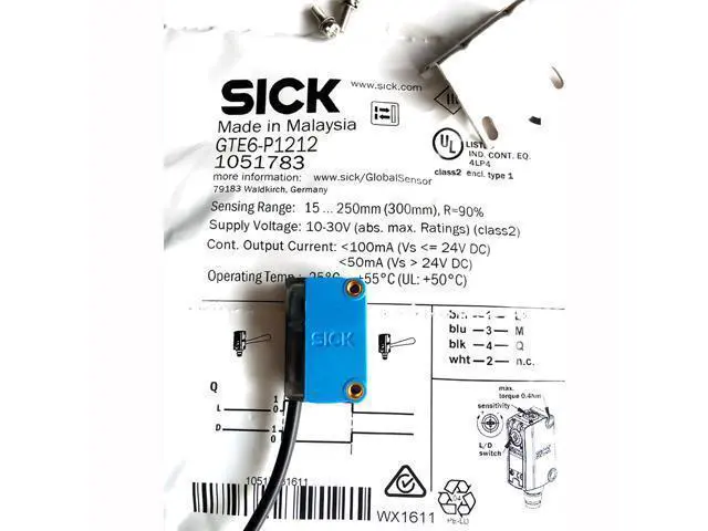 Alt view image 3 of 5 - Sick GTE6-P1212 Miniature Photoelectric Sensors,PNP,New