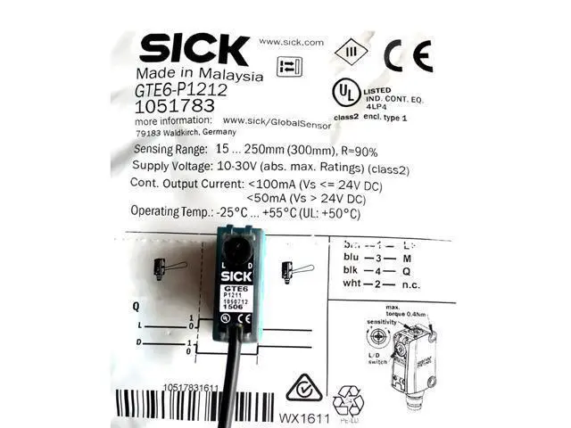 Alt view image 4 of 5 - Sick GTE6-P1212 Miniature Photoelectric Sensors,PNP,New