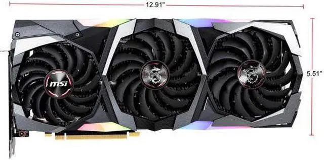 Alt view image 2 of 7 - MSI GeForce RTX 2080 SUPER 8GB GDDR6 PCI Express 3.0 x16 SLI Support Video Card RTX 2080 Super Gaming X TRIO
