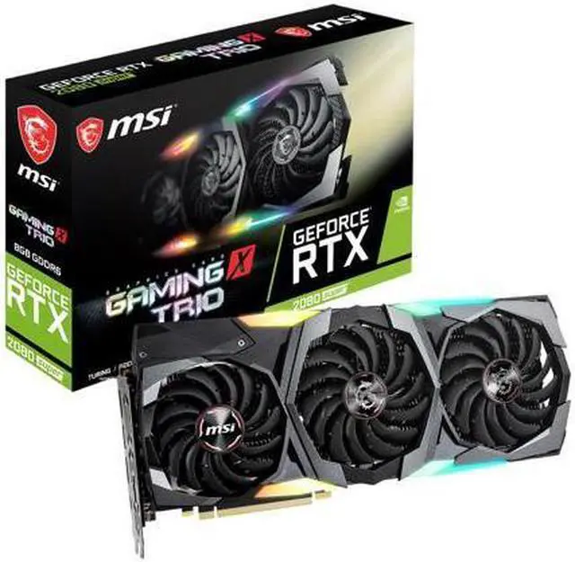 Alt view image 7 of 7 - MSI GeForce RTX 2080 SUPER 8GB GDDR6 PCI Express 3.0 x16 SLI Support Video Card RTX 2080 Super Gaming X TRIO