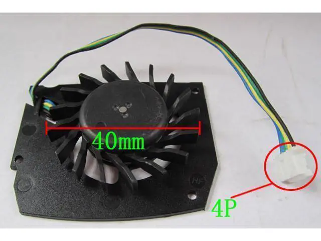 Alt view image 3 of 5 - For Leadtek Quadro K600 Q600 Graphics Card Cooling Fan MBT4412HF-W09 12V 0.24A 4-wire 4-pin