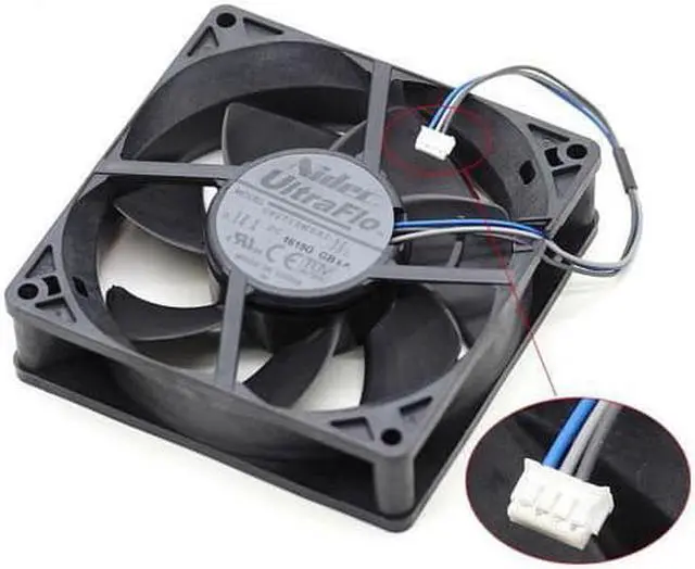 Main image of NIDEC UltraFlo 9cm projector fan U92T12MGB7-52 12V 0.18A (3wires 4pin version)