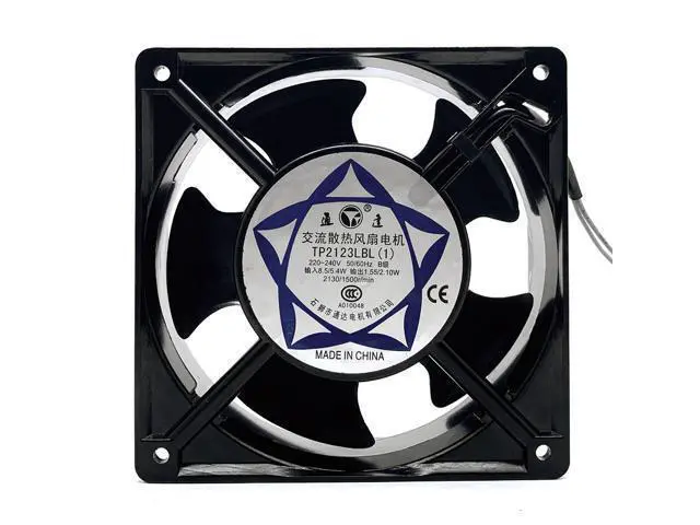 Alt view image 4 of 5 - tp2123lbl 120mm 12cm AC 220V 12038 220V 240V Industrial Cabinet Solder Smoke Exhaust Cooling Fan 12cm Double Ball Axial Flow Fan