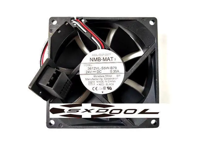 Alt view image 3 of 3 - NMB 3612VL-S5W-B79 for A90L-0001-0577 Fanuc 24V fan 9WF0924H203 9WF0924H205 Eliminate machine alarms cooling fan