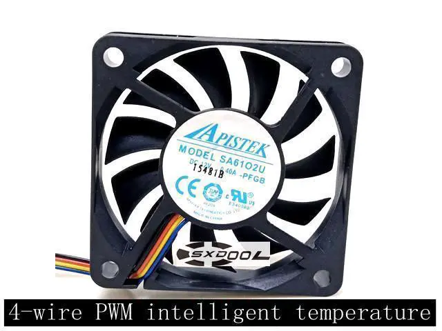 Alt view image 3 of 6 - Original For 62RTDH1100-4701 SA61O2U DH110 API APISTEK 60mm 6010 daul cooling fan