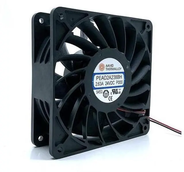 Main image of 12038 120mm 12cm DC 24V Cooling Fan,PEAD2A238BH 2.63A High Speed Airflow Powerful Strong Server Inverter Fans