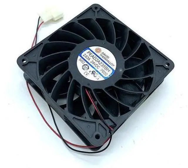 Alt view image 4 of 4 - 12038 120mm 12cm DC 24V Cooling Fan,PEAD2A238BH 2.63A High Speed Airflow Powerful Strong Server Inverter Fans