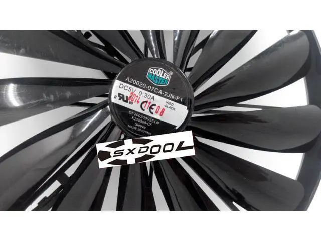 Alt view image 2 of 5 - 5V USB cooling fan Cooler Master A20020-07CA-2JN-F1 5V 0.30A 20CM 20020 round cooler