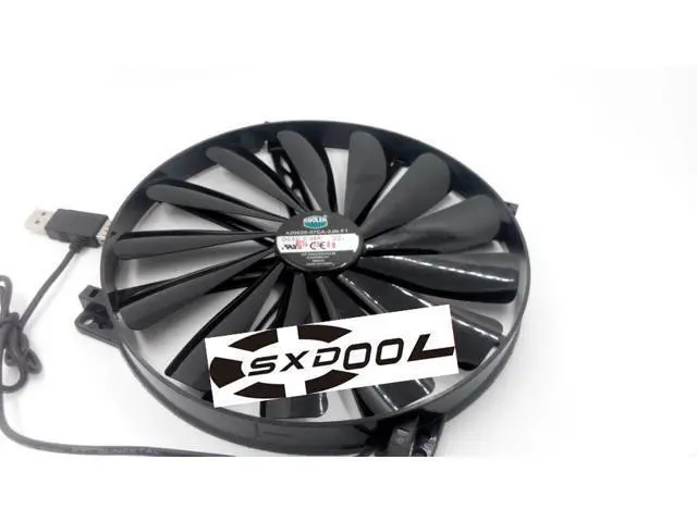 Alt view image 4 of 5 - 5V USB cooling fan Cooler Master A20020-07CA-2JN-F1 5V 0.30A 20CM 20020 round cooler