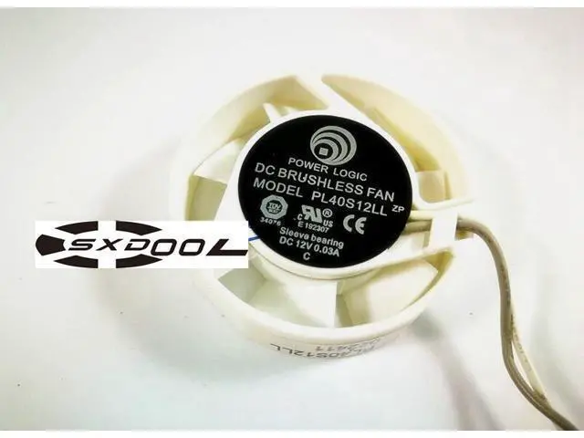 Main image of POWER LOGIC PL40S12LL 4010 4CM cm 12V graphics card Fan chassis power round silent cooling fan
