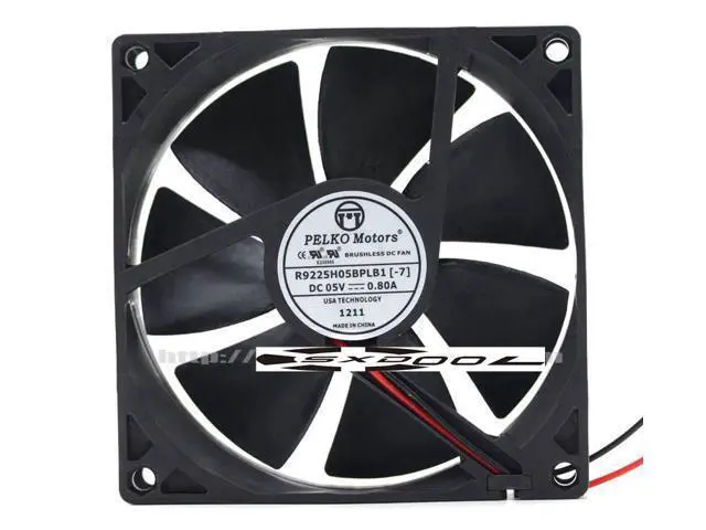 Alt view image 2 of 5 - Original KELKO PELKO MOTORS 9 cm double ball bearing 9025 5V USB fan R9225H05BPLB1 cooler