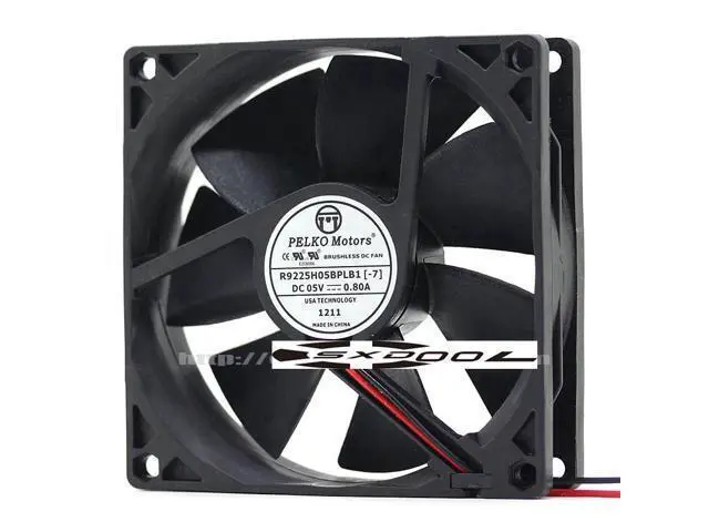 Alt view image 4 of 5 - Original KELKO PELKO MOTORS 9 cm double ball bearing 9025 5V USB fan R9225H05BPLB1 cooler