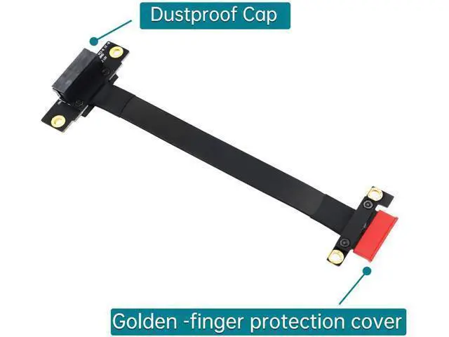 Alt view image 3 of 5 - pcie Extension Cable PCI Express 36PIN 1X Extender Extension Cable pcie 1x Riser pcie Extender (90 Degree 20cm Extension Cable)