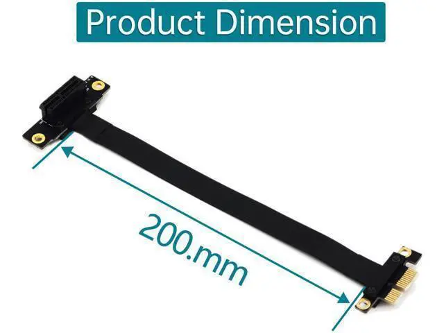 Alt view image 4 of 5 - pcie Extension Cable PCI Express 36PIN 1X Extender Extension Cable pcie 1x Riser pcie Extender (90 Degree 20cm Extension Cable)