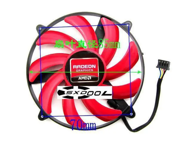 Alt view image 3 of 4 - For NTK FD7010H12S 9CM 9cm ultra-thin graphics card fan mounting 85mm 4-wire PWM fan