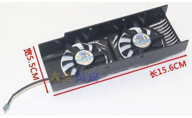 Main image of New original For MSI GTX1650 half-height knife card graphics cooling fan 156mm x 55mm x29mm