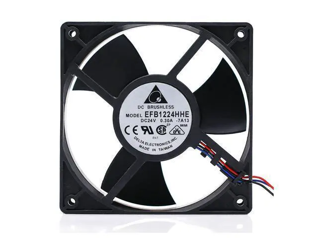 Alt view image 5 of 6 - EFB1224HHE 120mm DC 24V Server Cooling Fan Delta 12038 12cm High Speed Air Volume Inverter Cooling Fan