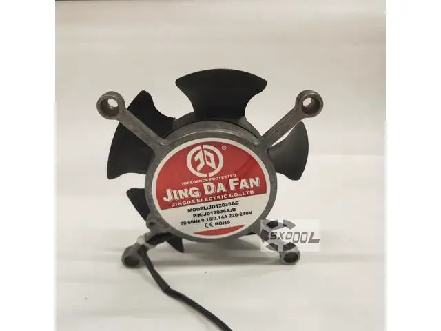 Alt view image 2 of 6 - Servo motor ball bearing fan, cross cooling fan JING DA JD12038A2B 220V