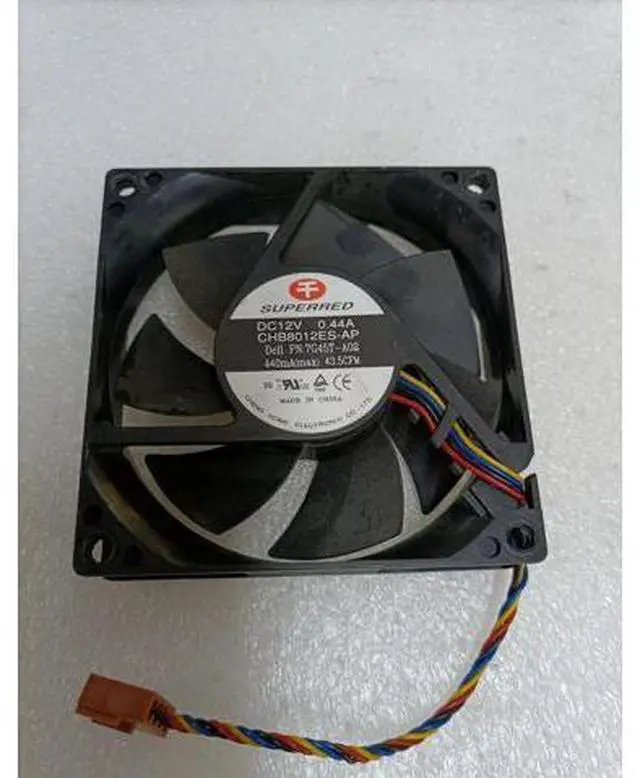 Main image of For Dell 3668 3653 3650 3669MT series desktop computer case fan 4-pin 07G45T SUPERRED CHB8012ES -AP DC12V 0.44A 80mm 8025 cooling fan 43.55CFM