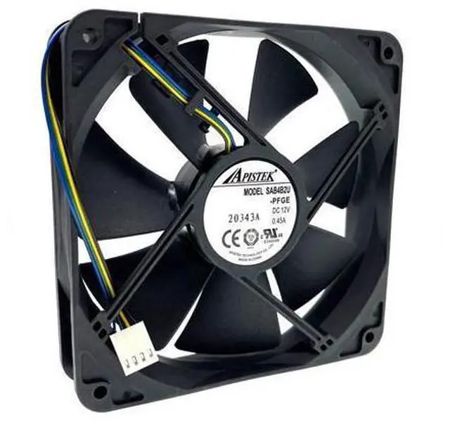 Main image of SAB4B2U -PFGE 120mm 12cm PWM Water Block Watercooler Cooling Fan,120X120X25mm 12V Dual Ball Bearing 2700RPM for Apistek Fans