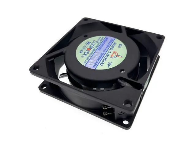 Alt view image 3 of 6 - New 80mm AC 220V 240V Computer Cooling Fan,SJ8025HA2 SanJu 80X80X25mm 8cm Dual Ball Bearing 50/60Hz Server Case Cabinets Fans