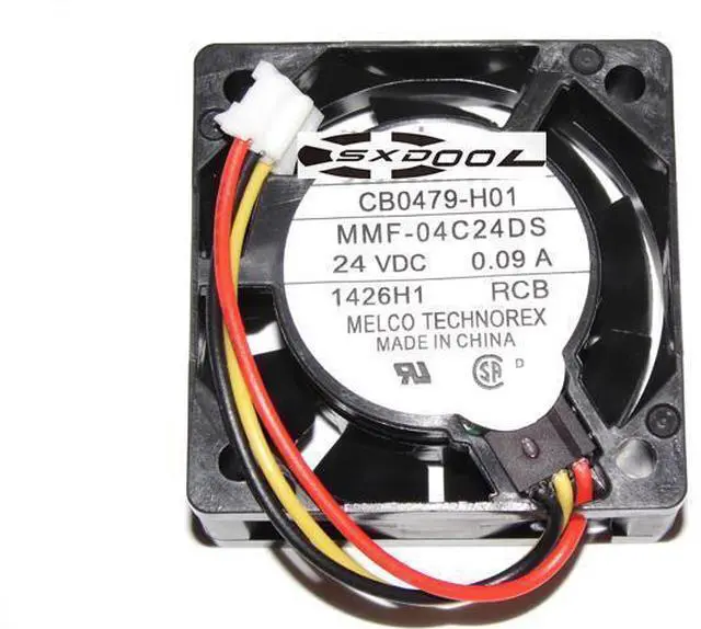 Main image of For inverter ABB FANUC server cooler Melco 4cm 4015 40*15mm MMF-04C24DS RCB CB0479-H01 24V 0.09A 3 Wires 3 Pins Case fan