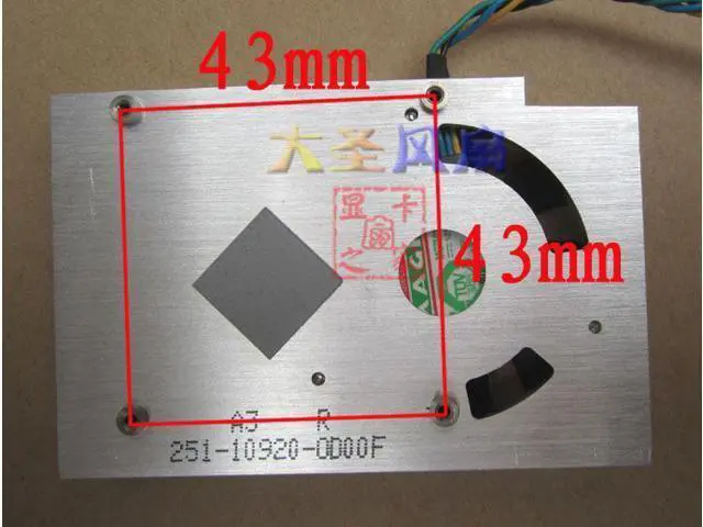Alt view image 3 of 4 - For NVIDIA Nvidia knife card knife version graphics card radiator 83mm X 55mm fan (heat sink & fan)
