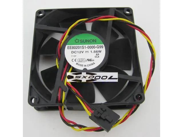 Alt view image 6 of 6 - For Dell OptiPlex 390 790 990 3010 SFF Small Form Factor CPU Processor Chassis Fan 99GRF SUNON EE80201S1-0000-G99 8cm DC12V cooling fans new original