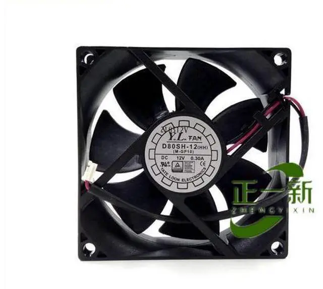 Main image of For Dell Desktop 9020MT 12V 0.30A 2 Wire Power Chassis Cooling Fan YaLn Fan D80SH-12 8cm 8025