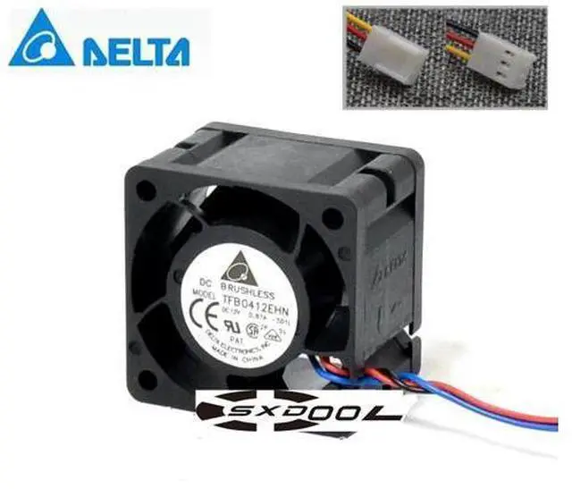 Main image of Original Delta 4CM 4028 12V 0.87A TFB0412EHN Server violence fan 15000RPM 3-wire 3-pin