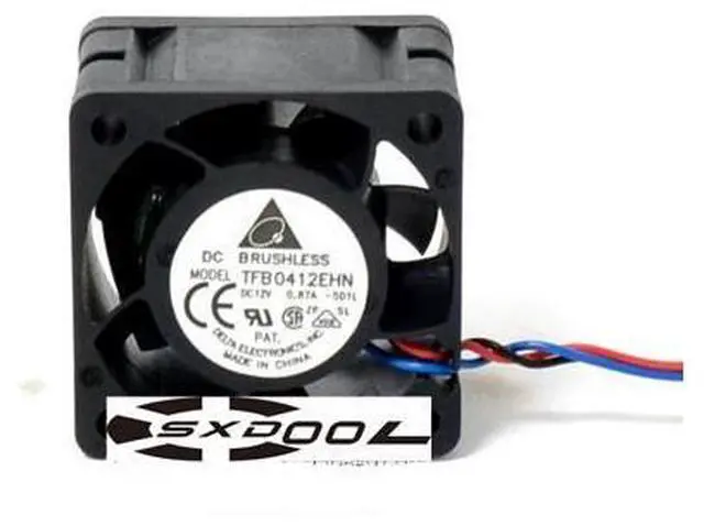 Alt view image 4 of 5 - Original Delta 4CM 4028 12V 0.87A TFB0412EHN Server violence fan 15000RPM 3-wire 3-pin