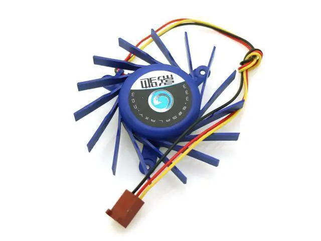 Alt view image 4 of 5 - EVERFLOW T127010SL 12V 0.18A 3 wires 3 pins 15 baldes black frameless vga fan graphics card cooler f73mm