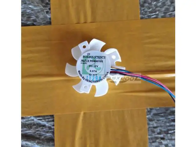 Alt view image 3 of 4 - For NVIDIA GeForce 310 video card fan XINRUILIAN RSM4010S 12V 0.07A 4 wires 4 pins pwm