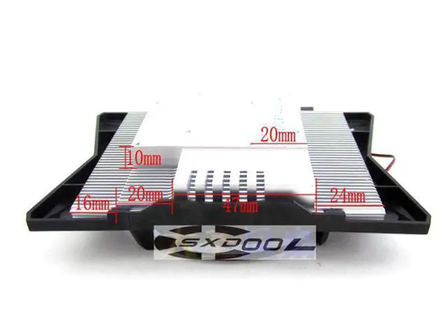 Alt view image 3 of 3 - For HIS HD4850/HD5550/HD5570 HD5750/6750/7770/H675F graphics card cooler cooling fan heatsick & fan, Hole 43mm x 43mm