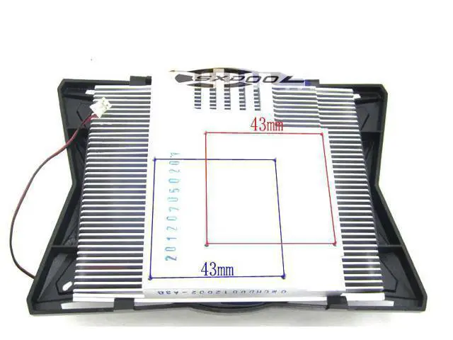 Alt view image 2 of 3 - For HIS HD4850/HD5550/HD5570 HD5750/6750/7770/H675F graphics card cooler cooling fan heatsick & fan, Hole 43mm x 43mm