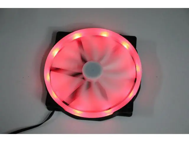 Alt view image 5 of 7 - 20CM color aperture race-changing fan chassis cooling 200mm x 30mm 20030 large fan LED color-changing horse-changing color aperture for King Kong AW309 Tt V cube