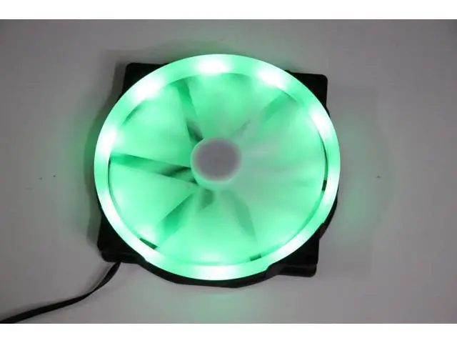 Alt view image 6 of 7 - 20CM color aperture race-changing fan chassis cooling 200mm x 30mm 20030 large fan LED color-changing horse-changing color aperture for King Kong AW309 Tt V cube