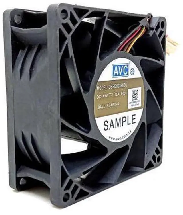Main image of AVC DBP0938B8U 9038 DC 48V Violent High Speed Large Air Volume Dual Ball Fan 9cm 4-wire PWM Temperature Control Inverter Fan