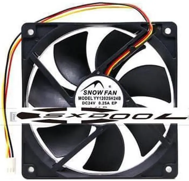 Main image of SNOW FAN YY12025H24B Server Cooling Fan DC 24V 0.25A 120x120x25mm 3-wire