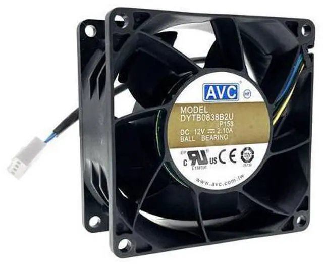 Main image of 12v Ball Bearing Cooling Fan 8038,New for AVC DYTB0838B2U 2.1A 80X38mm 4-pin PWM,High Speed CFM Air Flow,for Car Boost Miner