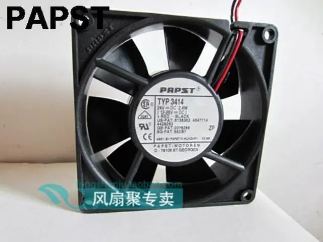 Main image of TYP 3414 N 9cm 9025 92x92x25 mm 24v 2.4w dual ball inverter server cooling fan