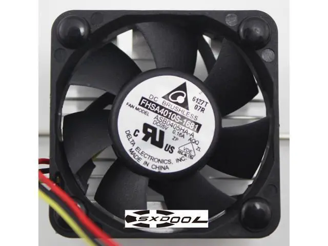 Alt view image 4 of 7 - Original Delta ASB0405HA-A 5V 0.16A Industrial PC North and South Bridge radiator FHSA4010S-1681 (fan & heat sink)