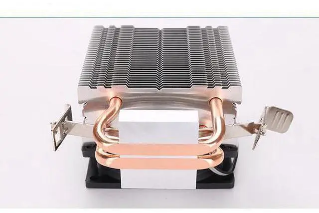 Alt view image 4 of 7 - New dual copper tube temperature control mute cpu fan for AMD AMD FM2 AM2 AM3 AM4 Intel 775 1150 1200 multi-platform CPU cooler