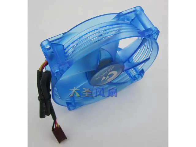 Alt view image 3 of 4 - For GIGABYTE 8cm 80mm x 25mm Blue Glare LED Ball bearing Fan DC 12V 0.10A F128025DL