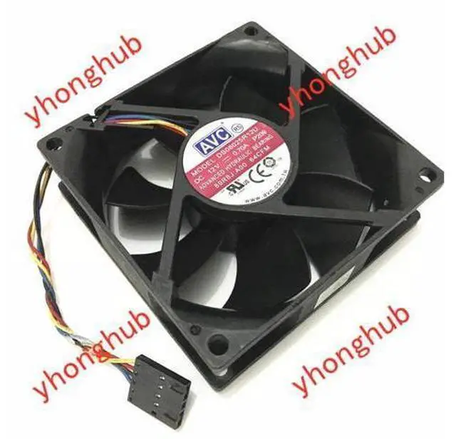 Main image of AVC DS08025R12U P209 DC 12V 0.70A 4-wire 80X80X25mm Server Cooler Fan